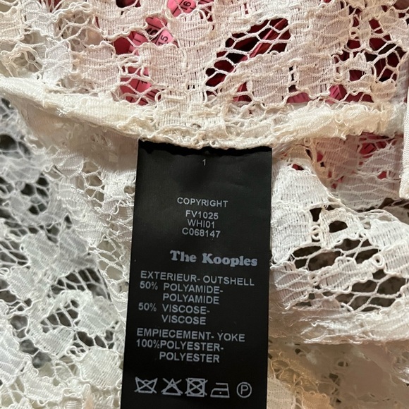 NWT The Kooples Flower Lace and Crepe Jacket - Picture 13 of 13